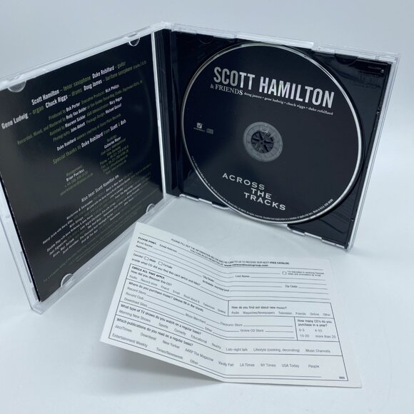 Scott Hamilton & Friends -Across The Tracks (CD 2008 Concord Jazz) First Edition - Picture 6 of 6